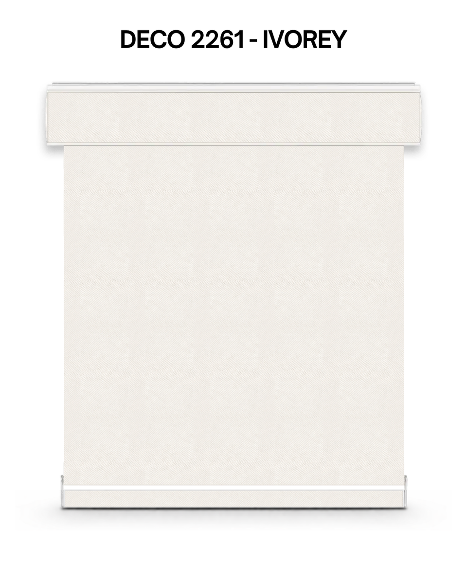 Deco 2261 Lumen translucent roller blind – ivory