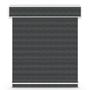 Horizontal Basket 3% Haven roller blind – charcoal
