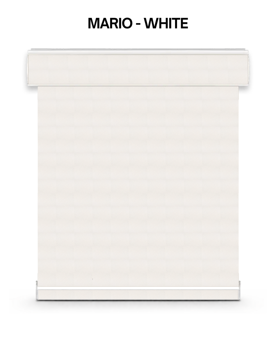 Mario 1% Vista roller blind – white