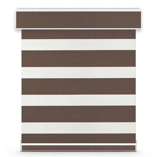 HYBZ9 Luna blackout zebra blind – espresso