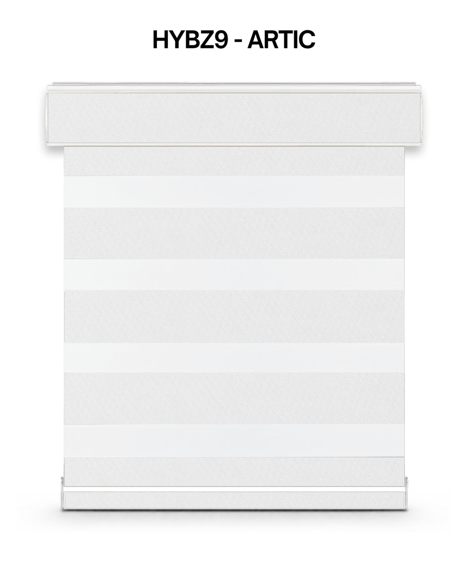 HYBZ9 Luna blackout zebra blind – arctic