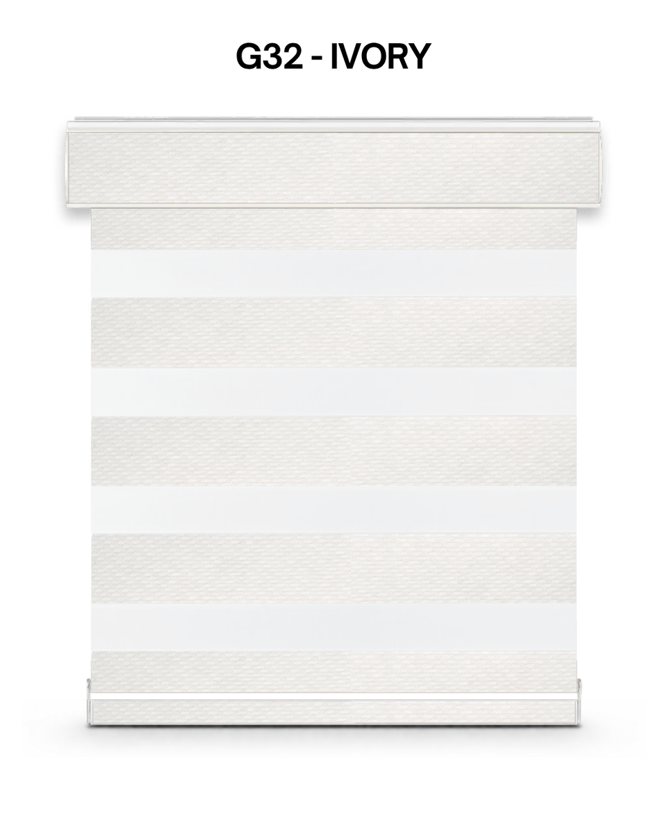 G32 Celine zebra blind – ivory