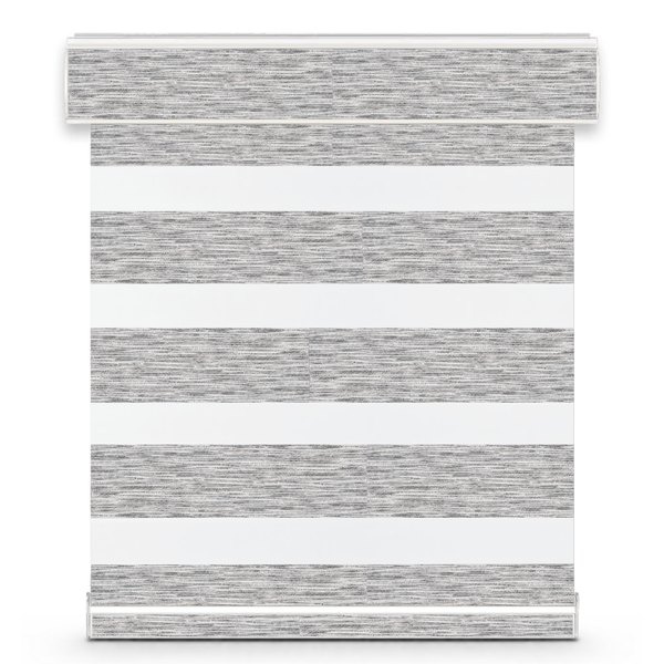 DL22033 Eclipse room-darkening zebra blind – silver