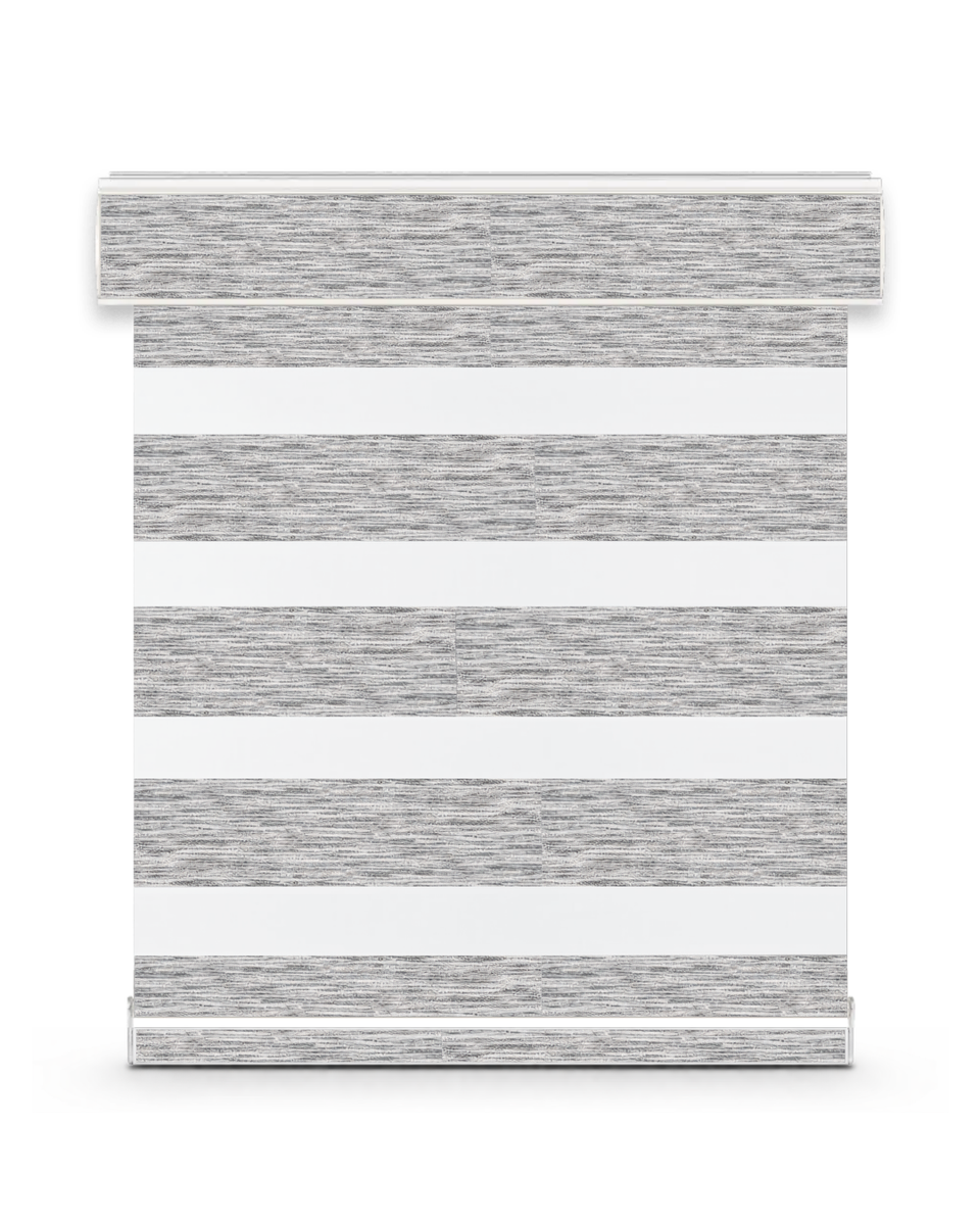 Eclipse room-darkening zebra shade