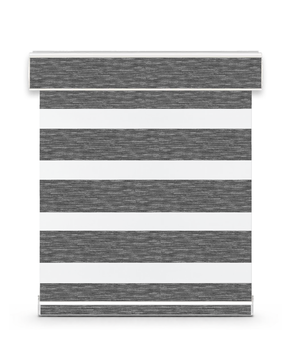 Eclipse room-darkening zebra shade