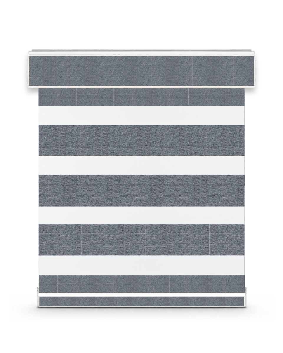 Velour room-darkening zebra shade