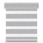 DL20205 Velour room-darkening zebra blind – steel