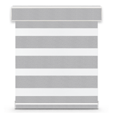 Velour room-darkening zebra shade