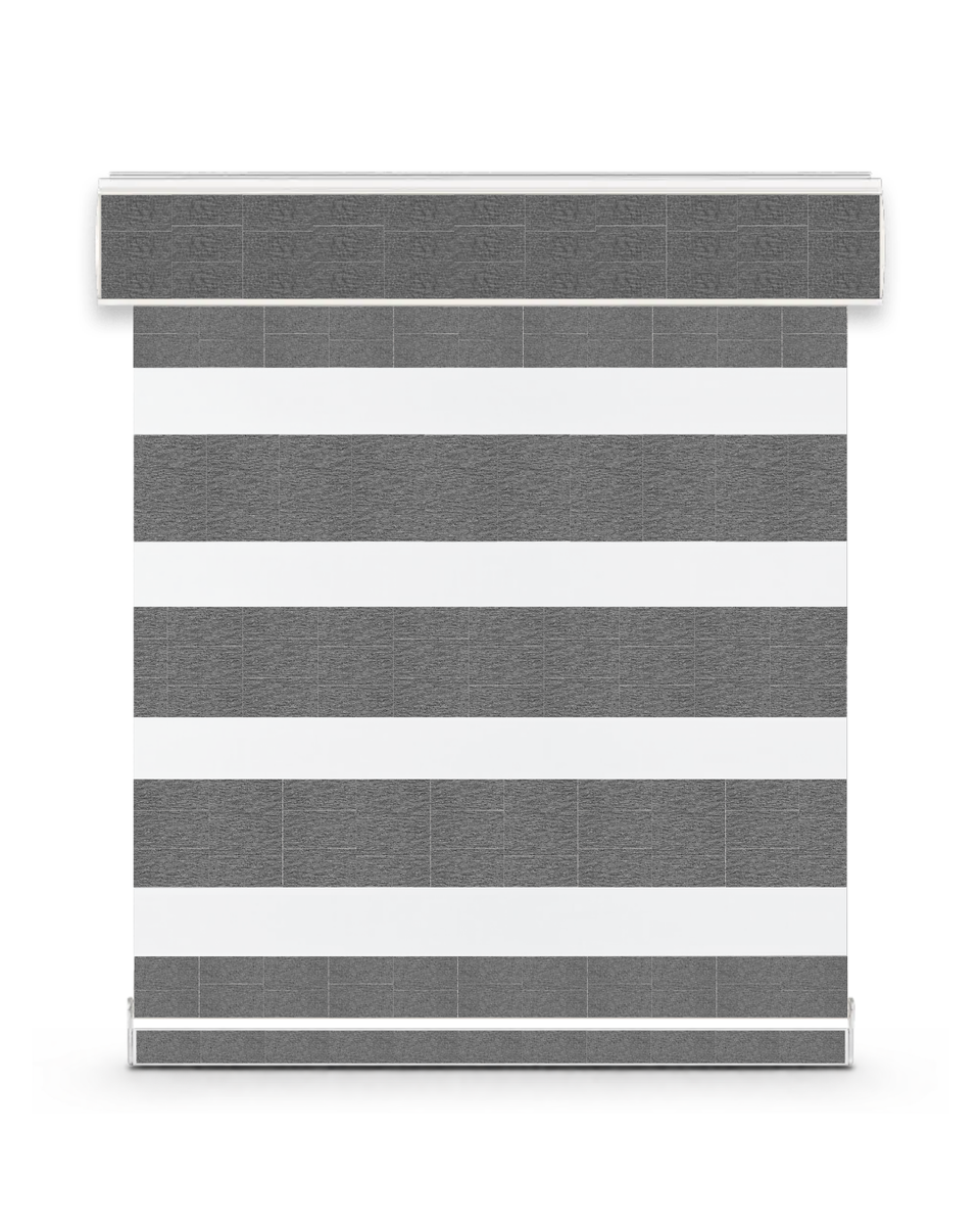 Velour room-darkening zebra shade