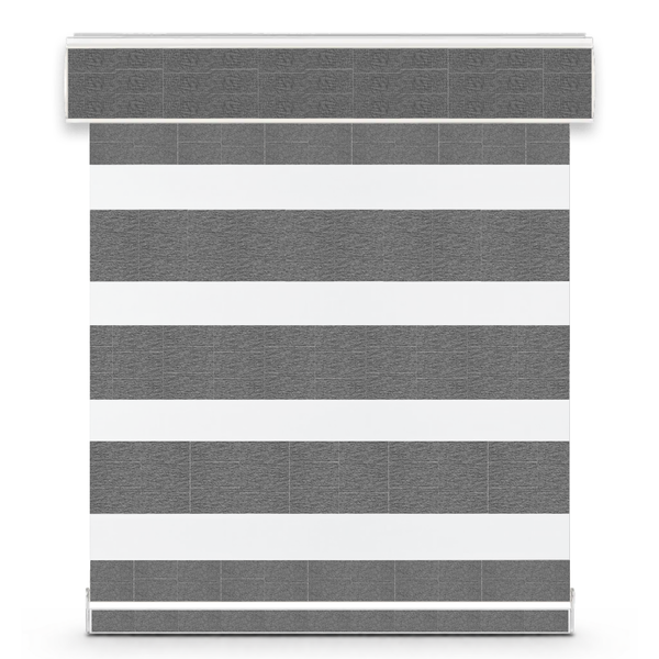 Velour room-darkening zebra shade