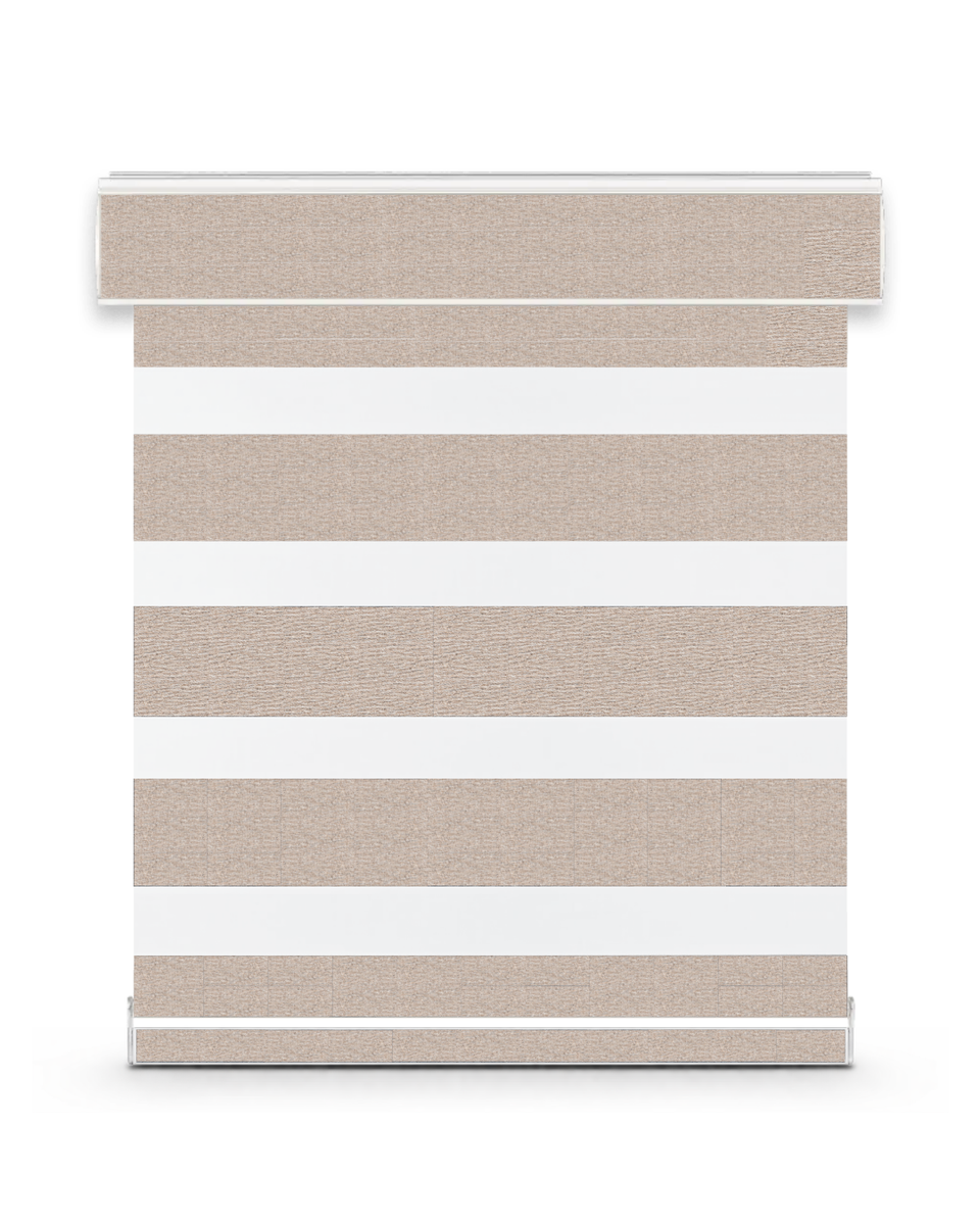 Velour room-darkening zebra shade
