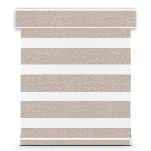 Velour room-darkening zebra shade