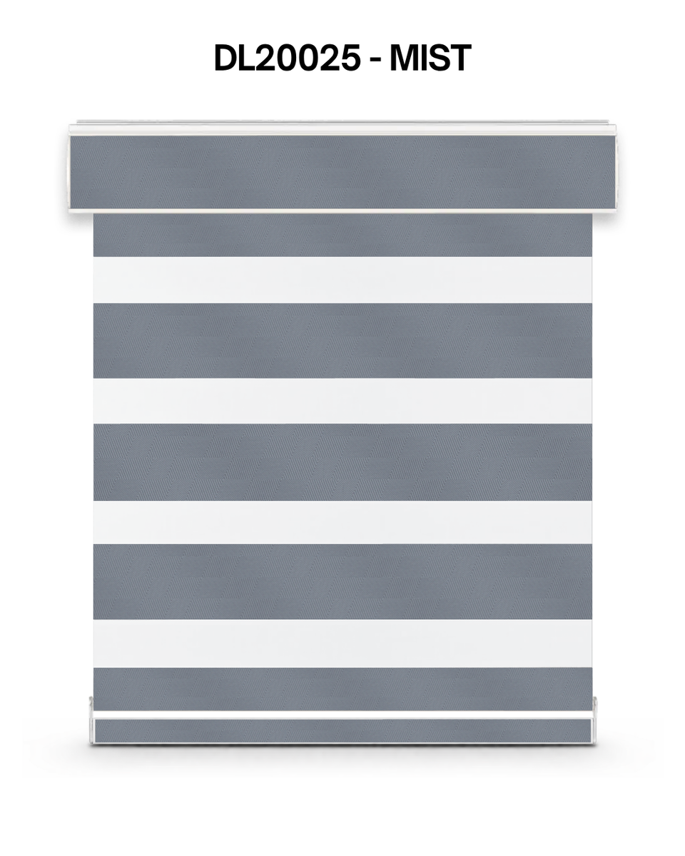DL20025 Chevron zebra blind – mist