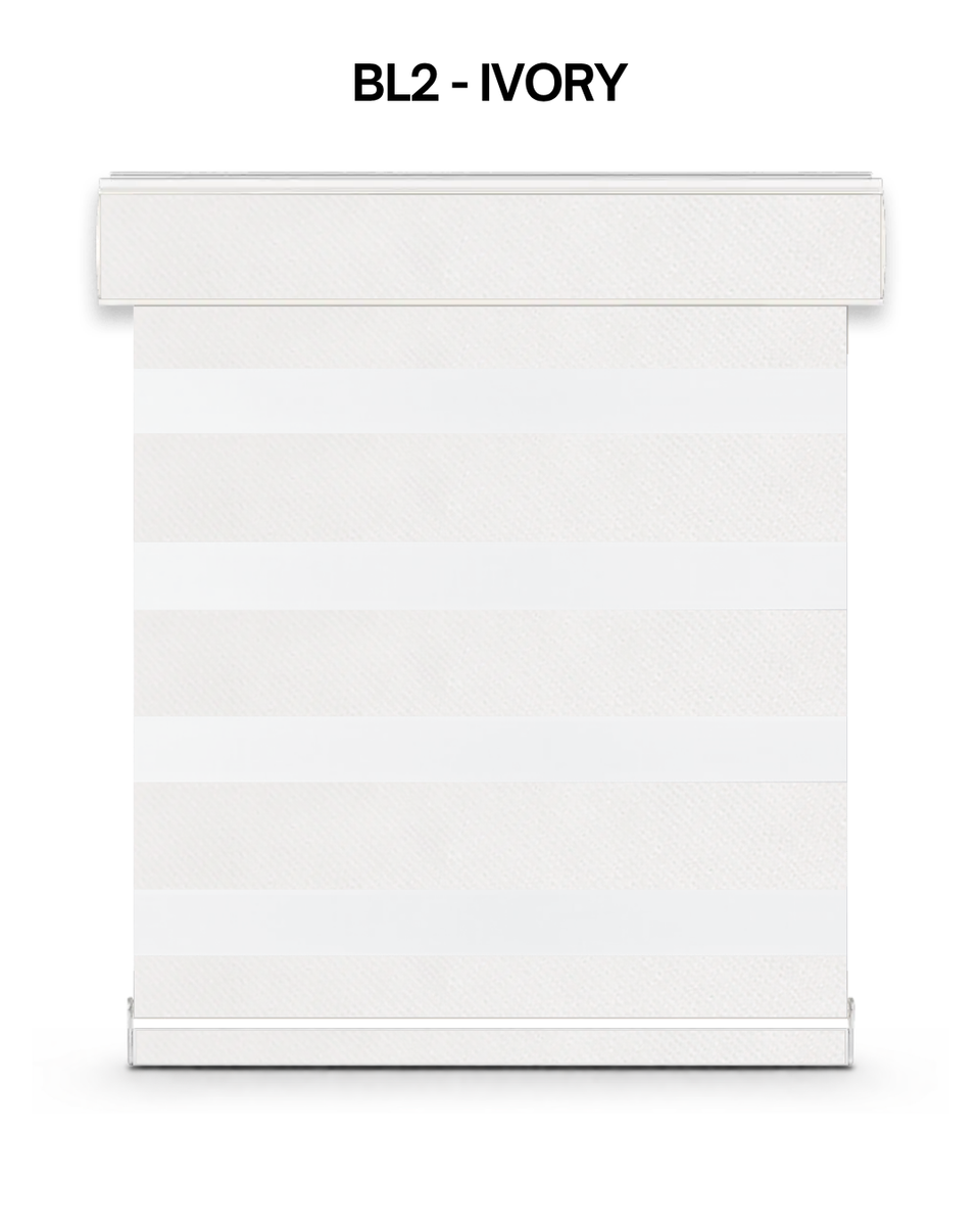 BL2 Noire zebra blind – ivory