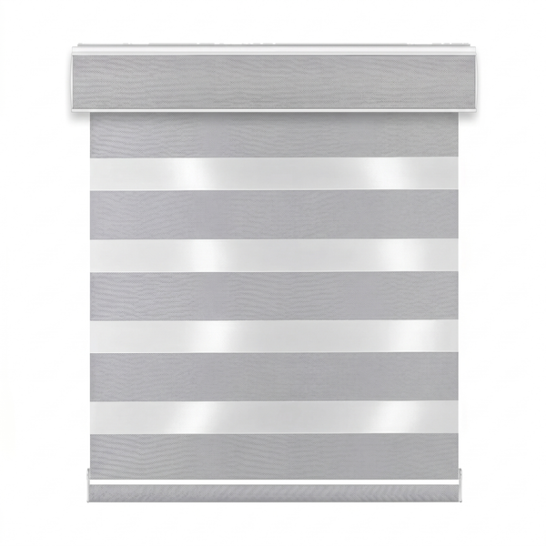 Velour Room-Darkening Zebra Shade DL20205 steel - DS-RD-DL202050092